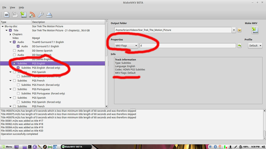 makemkv how to set forced flag