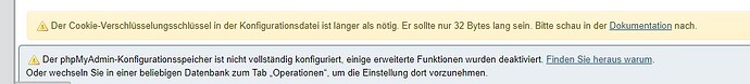 phpMyAdmin_Hinweis